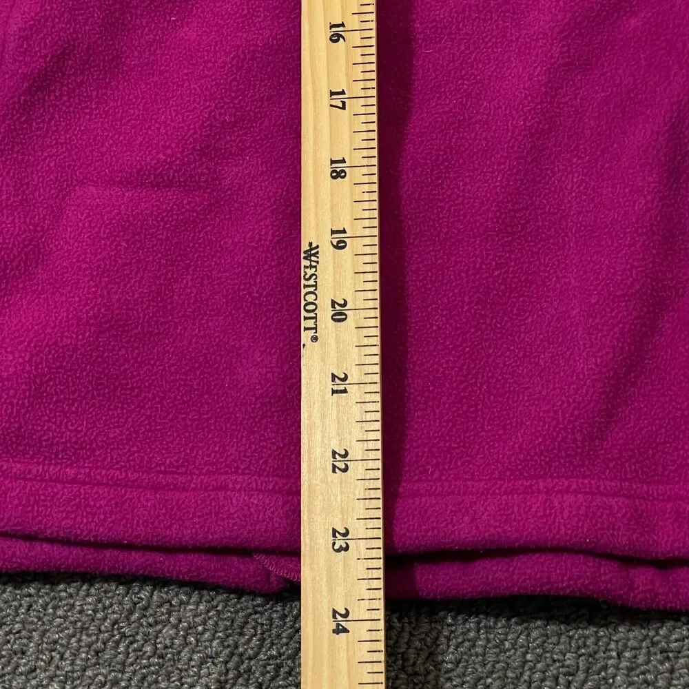 The North Face Girls Size XL 18 Full Zip Jacket Fleece Pink/Purple